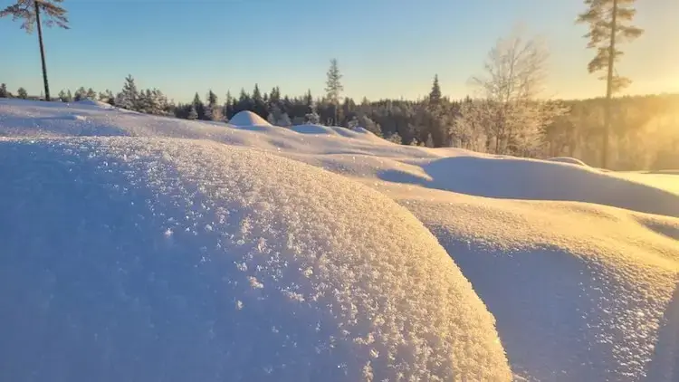 Winter at the retreat site